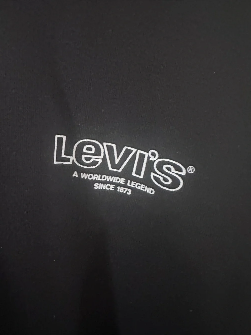 Levi’s Relaxed Graphic Hoodie XXL Black NWT Two Horse Brand
